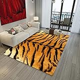 3D Leopard Zebra Rinder Tiger Teppich Tierfell Bedruckter Teppich Bodenmatte Wohnzimmer Dekorativer Teppich Schlafzimmer Teppich Badezimmer 200*300