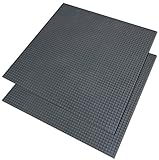 Katara 1672 - Bauplatte 2er Set 40cm x 40cm/50 x 50 Pins, Kompatibel Lego, Sluban, Papimax, Q-Bricks, Dunkelg