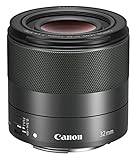 Canon Objektiv EF-M 32mm F1.4 STM für EOS M (Festbrennweite, 43mm Filtergewinde, Autofokusmotor), schw