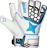 Derbystar Kinder Attack Xp15 Torwarthandschuhe, weiss grau petrol, 6 (L)