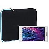 Slabo Tablet Tasche Schutzhülle für Medion Lifetab P7332 (MD 99103) Hülle Etui Case Phablet aus Neopren – TÜRKIS/SCHWARZ