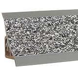 HOLZBRINK Küchenabschlussleiste Granit dunkel Küchenleiste PVC Wandabschlussleiste Arbeitsplatten 23x23 mm 150