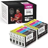 10 Pack LEMERO UEXPECT 18XL kompatible für Epson 18XL T18XL T18 Epson 18 Patronen Ersatz für Epson XP-425 XP-422 XP-415 XP-412 XP-325 XP-305 XP-322 XP-315 XP-302 XP-402 XP-215 XP-205 XP-225 XP-102