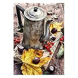 YANYAN Ring Store Kunst-Teekannen-Muster. 5D DIY. Voller Diamant-Kreuzstich-Diamant-Mosaik-Home-Dekoration (Color : 1, Size : 30 * 40cm)