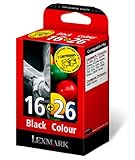 Lexmark Kombipack Patrone Nr.16 + Patrone Nr. 26 Tinte Z13/Z23/Z24/Z25/Z33/Z34/Z602/X75/X1150/i3, cyan/magenta/gelb/ schw