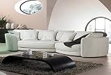 Calia Maddalena – Klassisches Sofa, luxuriös, luxuriös, Ecksofa, 400 x 160 cm, Stoff Mikrofaser, Dunkelgrü