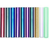 Jodimitty 10 Pack Plotterfolie Textil Vinylfolie Plotter, DIY Textil Folie im Set Vinyl zum Plotten, Wärmeübertragung Bastelfolie Vinyl Folie Klebefolien zum Basteln Plotten Selbstkleb