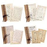 FOVERN1 240 Blätter Vintage Journaling Scrapbooking Material Papier Dekorative Retro Papier Verzierung Zubehör für Tagebuch Ästhetisches Zimmer Dekor Collage Album (Gruppe A)