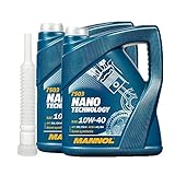 2 x5l, MANNOL 7503 Nano Technology 10W-40 API SN/CH-4 + Ausgieß