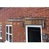 Monstershop Glasvordach Vordächer Vordach Haustürüberdachung Canopy aus Glas 144cm B x 80cm T