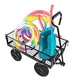 Bollerwagen Luftreifen Garden Tool Tidy Cart Garden Camping Cart Heavy Duty Portable Hand Transport Trailer Geeignet geeignet zum Aufstellen von schweren Gegenständen und H