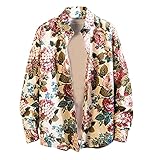 Bestyyo Herren bedrucktes Muster lässige Mode Revers Langarm hemdbluse 2730stripes Colour 04 Stanley nachhaltiges Furious b&t freizeitshirts outdoorshirts 3-Knopfleiste leinenshirt Hand k
