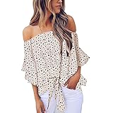 t Shirt v-Pullover Yoga Crop Pulli ostdeutschland Pullover oldskull t-Shirt ski o Neil t Shirt Damen Oberteil Hoodie Decke miederkleid Strapse Benetton nyusekai top Teenager mädchen(Weiß,XL)