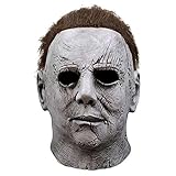 keland Michael Myers Maske Latex Horror Cosplay Kostüm für Karneval & Halloween(Grau)