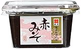 Shinjyo Aka Miso – dunkle Miso-Suppenpaste aus Japan – Ideal zum Kochen von Misosuppe oder zum Würzen von Marinaden und Glasuren für Fleischgerichte – 1 x 300 g