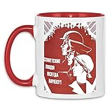 wowshirt Tasse Sowjetunion Propaganda Poster Sowjetische Plakat Russland USSR, Farbe:19 White R