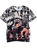 Hifoda Kinder 3D T-Shirt Tokyo Ghoul Druck Trend Karikatur Kurzarm Jungen Mädchen Sommer Coole Bunt Tshirt für Fans (S)