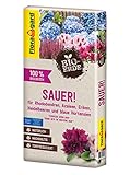 Floragard Bio-Erde Sauer 1x40 Liter - für Rhododendren, Heidelbeeren, Azaleen und blaue Hortensien - torfreduziert und b