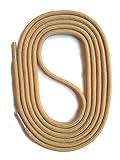 SNORS Schnürsenkel SAND HELLBRAUN RUND 3mm, 75cm reißfest, Made in Germany Rundsenkel aus Polyester für Sportschuhe Sneaker Turnschuhe Laufschuhe und Business-Anzug