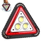 FCPLLTR LED Auto Dreieck Warnleuchte, Warndreiecke Wasserdichtes, Flexibel und Tragbare Warnlicht für Camping, Wandern, Angeln, Grillen, Autoreparaturen, Lastwagen (Size : 1pcs)