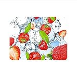 WCRWL DIY Leinwand Ölgemälde Kit für Kinder Frucht Erdbeere mit Pinseln Acrylpigment Zeichnung Lackierung Home Haus Deko 16 x 20 Zoll (Ohne Rahmen)