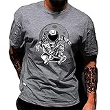 Kurzarm Herren Sommer Klassisch Mode Rundhals Regular Fit Herren T-Shirt Modern Astronaut Skateboard Herren Shirt Täglich Casual All-Match Herren F