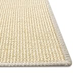 Floori® Sisal Kratzteppich | Naturfaser: nachhaltig und umweltfreundlich | Kratzmatte für die Krallenpflege Ihrer Katze | Ivory, 60x80