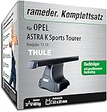 Rameder Set, Dachträger SquareBar kompatibel für OPEL Astra K Sports Tourer (137082-14870-1)