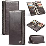 KIOKIOIPO-N Mode Multifunktions-Horizontal-Schlag-Leder-Kasten, mit Karten-Slot & Zipper Wallet & Photo Frame, for iPhone, LG, Galaxy, Huawei, Oppo, Vivo und 4,0-6,5 Inch Andere S