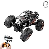 RC Ferngesteuerter Off-Road Crawler, eingebaute FPV WiFi Kamera mit Live Übertragung auf Smartphone, Kletterfahrzeug Gelände Fahrzeug, Komplett-Set inkl. 2.4 GHz Fernsteuerung und Akk