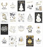 Edition Seidel Set 20 exklusive Premium Weihnachtskarten mit Umschlag. Doppelkarten/Klappkarten mit Briefumschlag. Weihnachten Karte Postkarte Weihnachtspostk