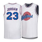 Jordan Movie Space Jam #23 Herren Basketball Trikot bestickt Unisex Retro Ärmellos Sportshirt (S-XXL) M