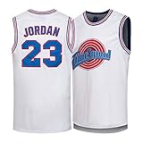 Jordan Movie Space Jam #23 Herren Basketball Trikot bestickt Unisex Retro Ärmellos Sportshirt (S-XXL) M