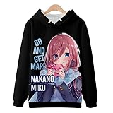 DLBJ Unisex The Quintessential Quintuplets Hoodie Anime Cartoon Cosplay T-Shirt Pullover 3D Printed Casual Jump