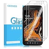 GEEMEE für Samsung Galaxy Xcover 4S/ 4 Panzerglas Schutzfolie Displayschutzfolie, 9H Filmhärte Gehärtetem Schutzglas Hohe Empfindlichkeit Panzerglas Displayschutzfolie (Transparent)-2 Pack