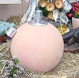 Öllampe 20 cm, echt Terracotta Terrakotta Garten Deko Gartenfackel Pyramide W