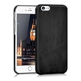 kalibri Schutzhülle kompatibel mit Apple iPhone 6 / 6S - Hülle Leder - Hardcover Handy Cover Case Schw