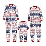 Onesie-Weihnachten-Familie Weihnachts-Jumpsuit Paar-Kinder-Baby-Schlafanzug Winter-Kuscheliger-Hausanzug Christmas-Pyjama-Set: Familie Weihnachten Pyjamas Christmas Onesie Family O