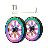 Amagogo Faltrad Easy Wheel für Brompton Faltrad Easywheel Modification Travel Rear Cargo Rack Tire Refit Wheel mit Befestigungsmaterial - B