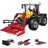 SPRING2014 Technik Traktor Ferngesteuert, Mould King 17020, 2.4G RC Grünland Egge Modell, 2596 Teile Technik Traktor Bausteine mit 4 Motorens und Fernbedienung Kompatibel mit Lego T