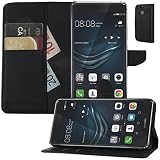 MOELECTRONIX Buch Klapp Tasche Schutz Hülle Wallet Flip Case Etui passend für Huawei P9 EVA-L09