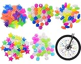 Miotlsy Spoke Clicker Children's Bicycle Accessories Bicycle Wheel Spokes Grain Luminous Plastic Clip – Spoke Clicker – Glow in The Dark – Pack of 170