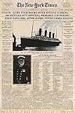 Titanic - Newspaper Zeitung New York Times Film Poster Plakat Druck - Grö