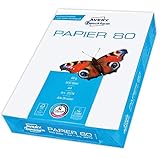 AVERY Zweckform 2574 Drucker-/Kopierpapier (500 Blatt, 80 g/m², DIN A4 Papier, hochweiß, für alle Drucker) 1 Pack