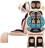 ZHANGTAOLF Elektrische Massagekissen, 4D-Shiatsu-Rückenmassagegerät-Massagestuhl mit Wärme, Tiefgewebe-Knetwalzen, Vibrationssitzk