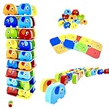 RB&G Spiel Pädagogisches Kinderspiel Puzzle ab 3 Jahre Spiele ab 3 Jahren Holzpuzzle Puzzle aus Holz Stapelspiel Brettspiel ab 3 J