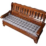 DFANCE Garten Bankauflage Rechteckige Bankmatte Gartenbank Auflage,Sitzkissen und Rückenkissen,2-3 Sitzer,Kissen für Hollywoodschaukel,Lounger Gartenmöbel Patio,A,120x48cm/47x19