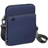 FINPAC Tasche Schutzhülle für iPad Pro 11' 2021, iPad Air 4 10,9', iPad 10,2', 10,5' iPad Air/iPad Pro, Galaxy Tab, 11-Zoll Tablet Tragetasche Schultertasche Zubehör Organisator Hülle, Marineb