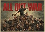 Leinwand plakat 50x70cm Kein Rahmen The Walking Dead Staffel 8 TV-Serie Poster Bar Café Wohnzimmer Wohnk