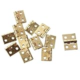 SODIAL(R) 12 Stueck Mini Schrank Wandschrank Scharnier fuer 1/12 Puppenhaus Miniatur Moebel G